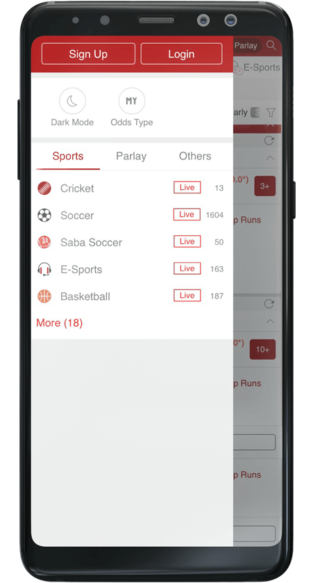 Screenshots of official Dafabet Application 3